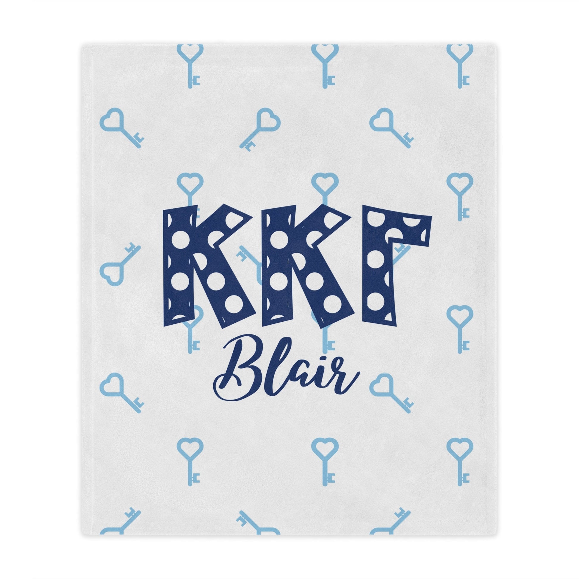 Kappa Kappa Gamma Personalized Key Blanket - Ivy Society