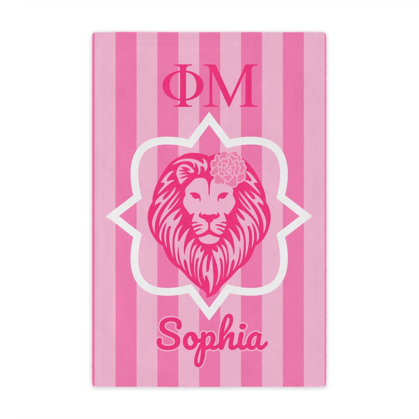 Phi Mu Personalized Quatrefoil Blanket - Ivy Society