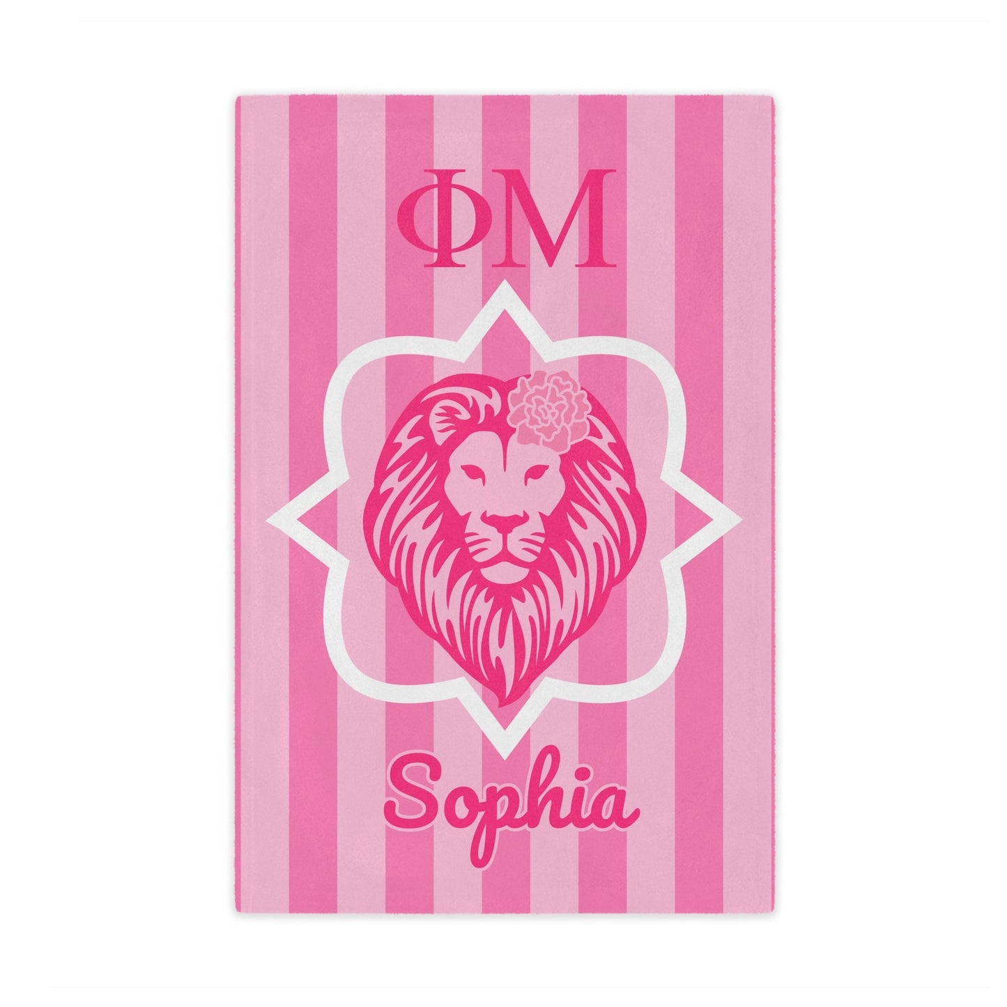 Phi Mu Personalized Quatrefoil Blanket - Ivy Society