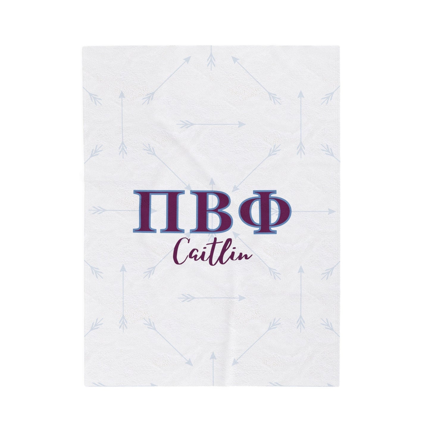 Pi Beta Phi Personalized Arrow Blanket - Ivy Society