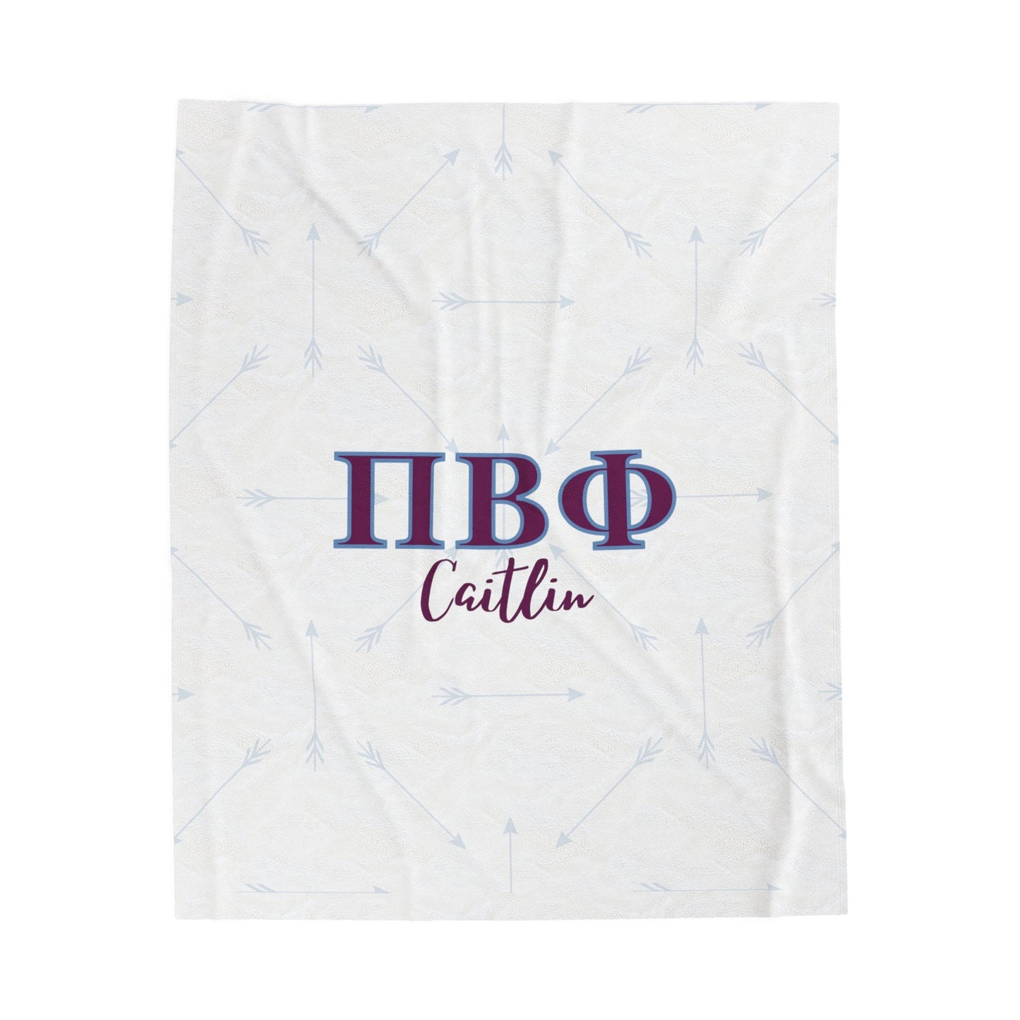 Pi Beta Phi Personalized Arrow Blanket - Ivy Society