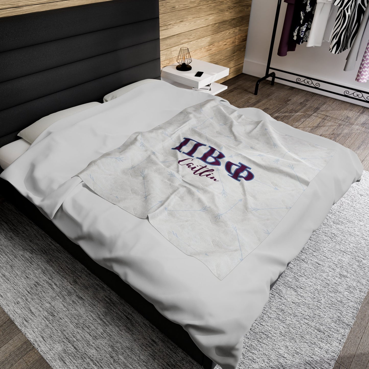 Pi Beta Phi Personalized Arrow Blanket - Ivy Society