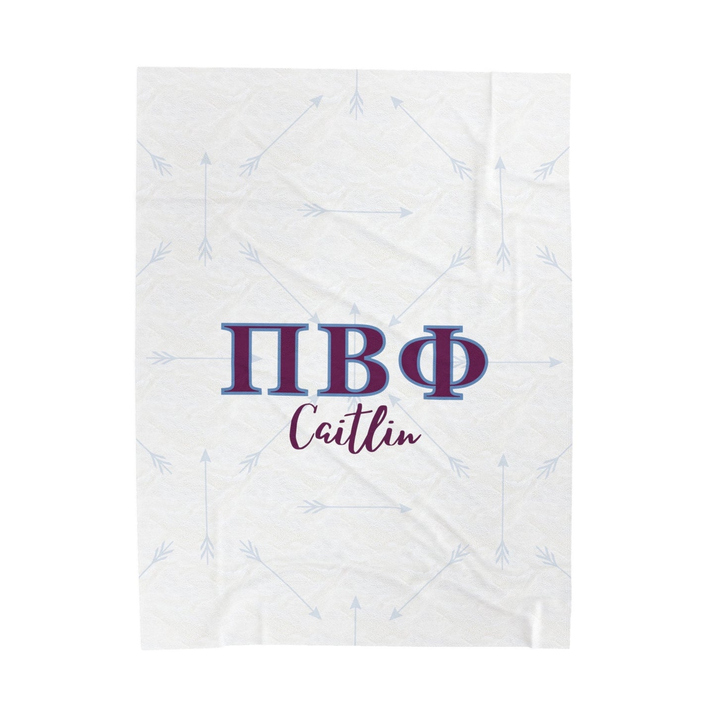 Pi Beta Phi Personalized Arrow Blanket - Ivy Society