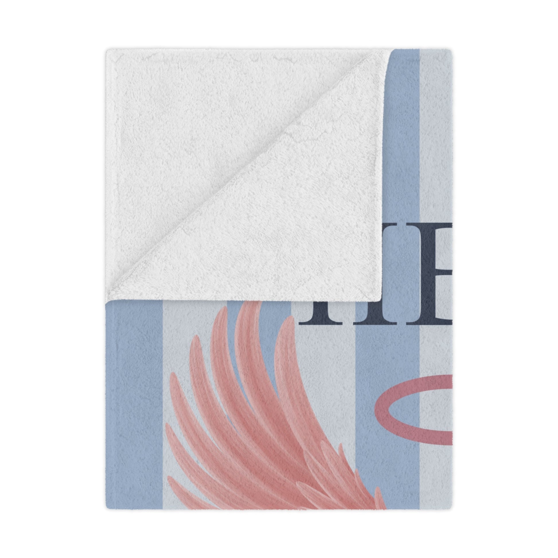 Pi Beta Phi Personalized Pink Angel Wings Blanket - Ivy Society
