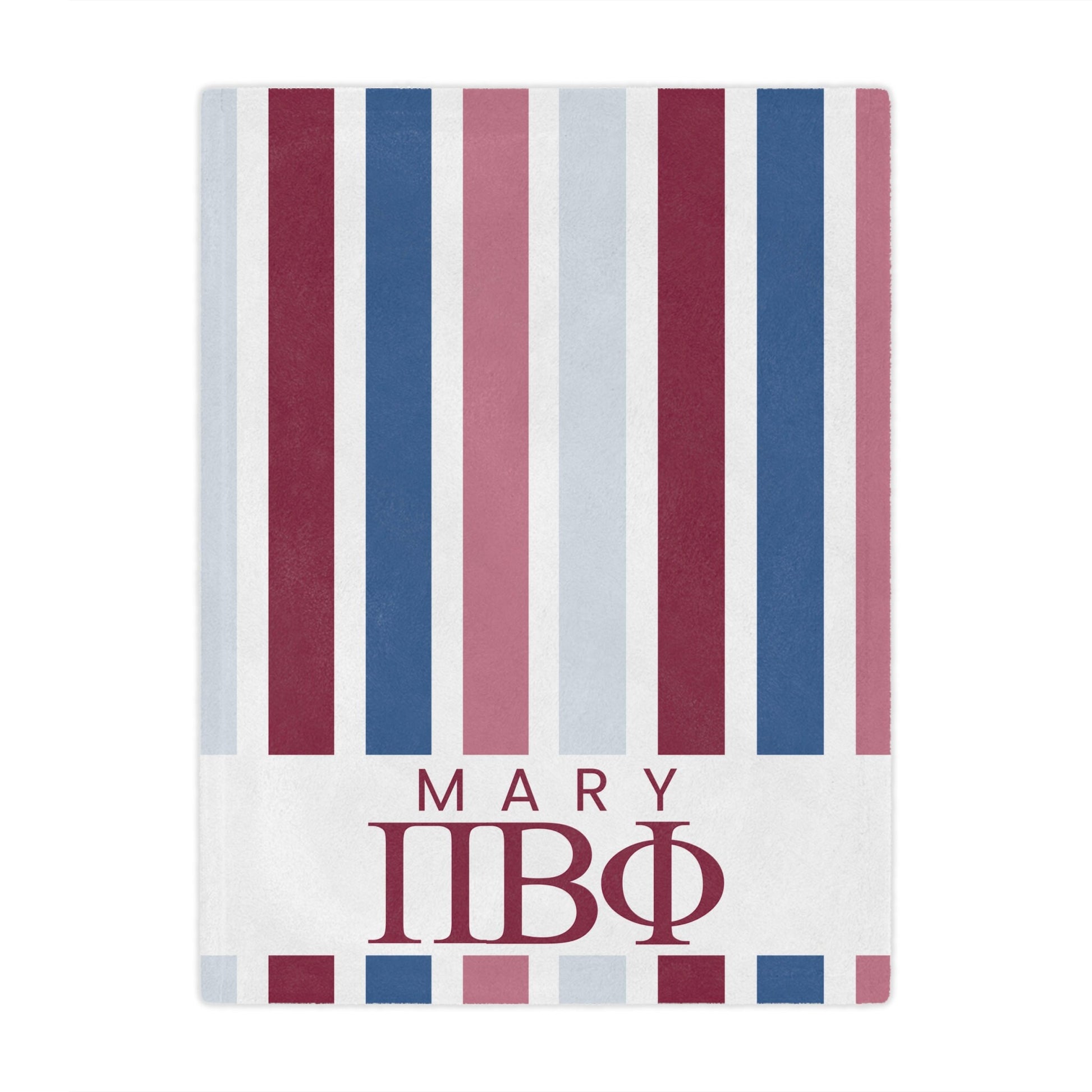 Pi Beta Phi Personalized Stripe Blanket - Ivy Society