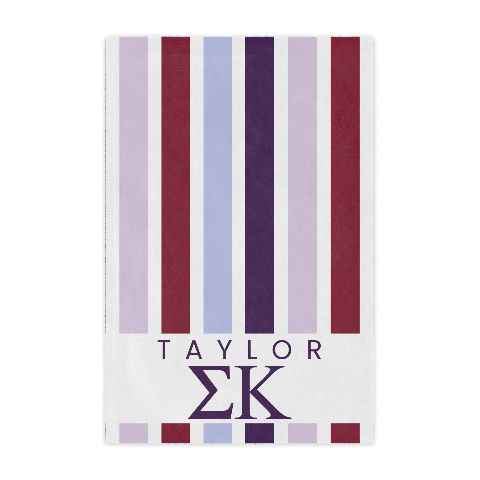 Sigma Kappa Personalized Striped Blanket - Ivy Society