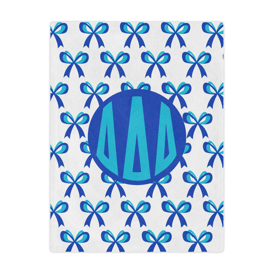 Tri Delta Bold Bow Blanket - Ivy Society