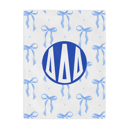 Tri Delta Bow Blanket - Ivy Society