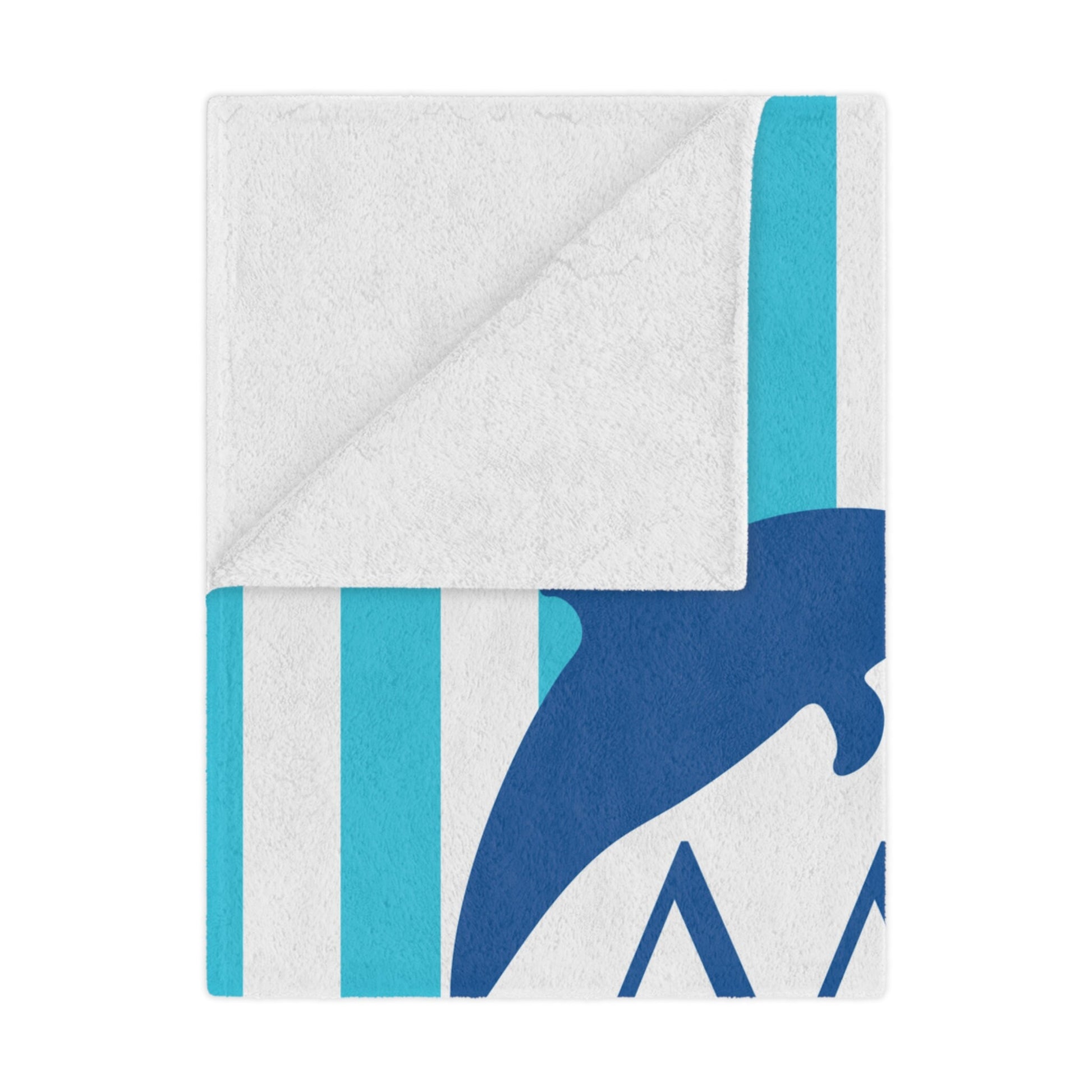 Tri Delta Personalized Dolphin Stripe Blanket - Ivy Society