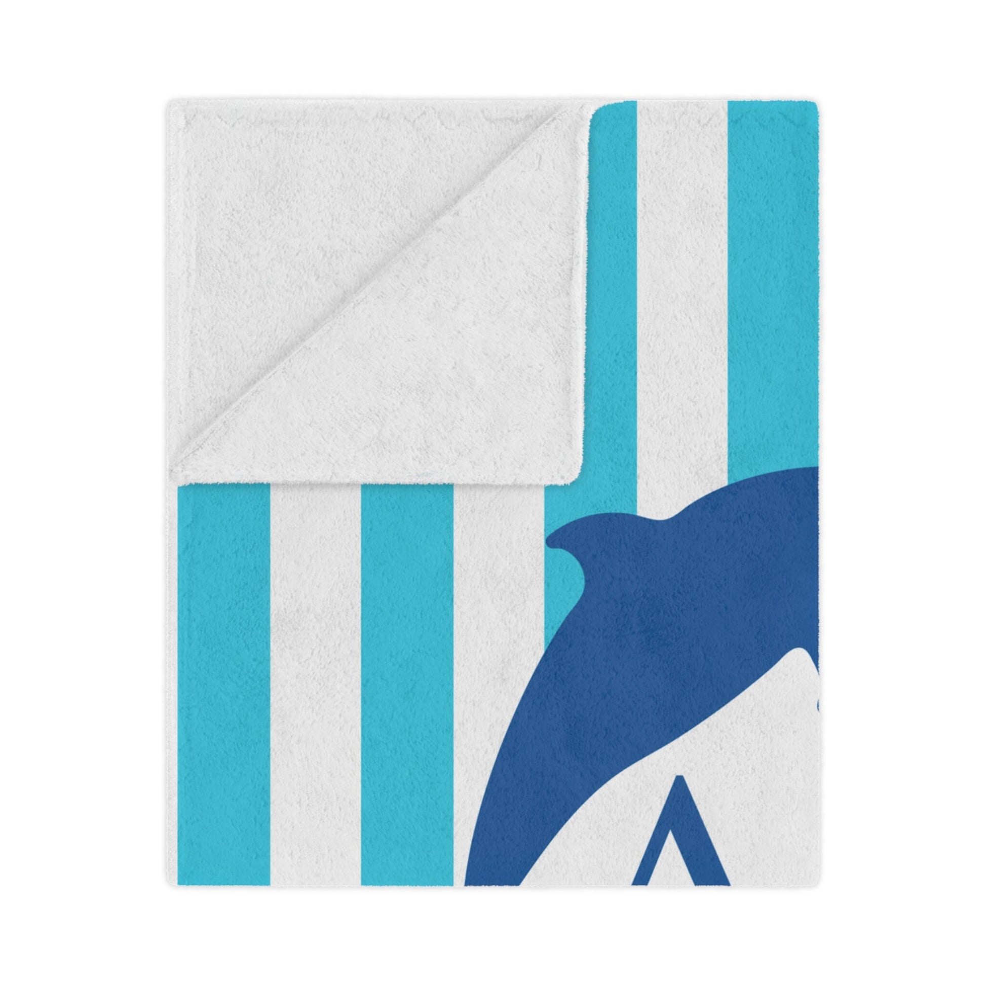 Tri Delta Personalized Dolphin Stripe Blanket - Ivy Society