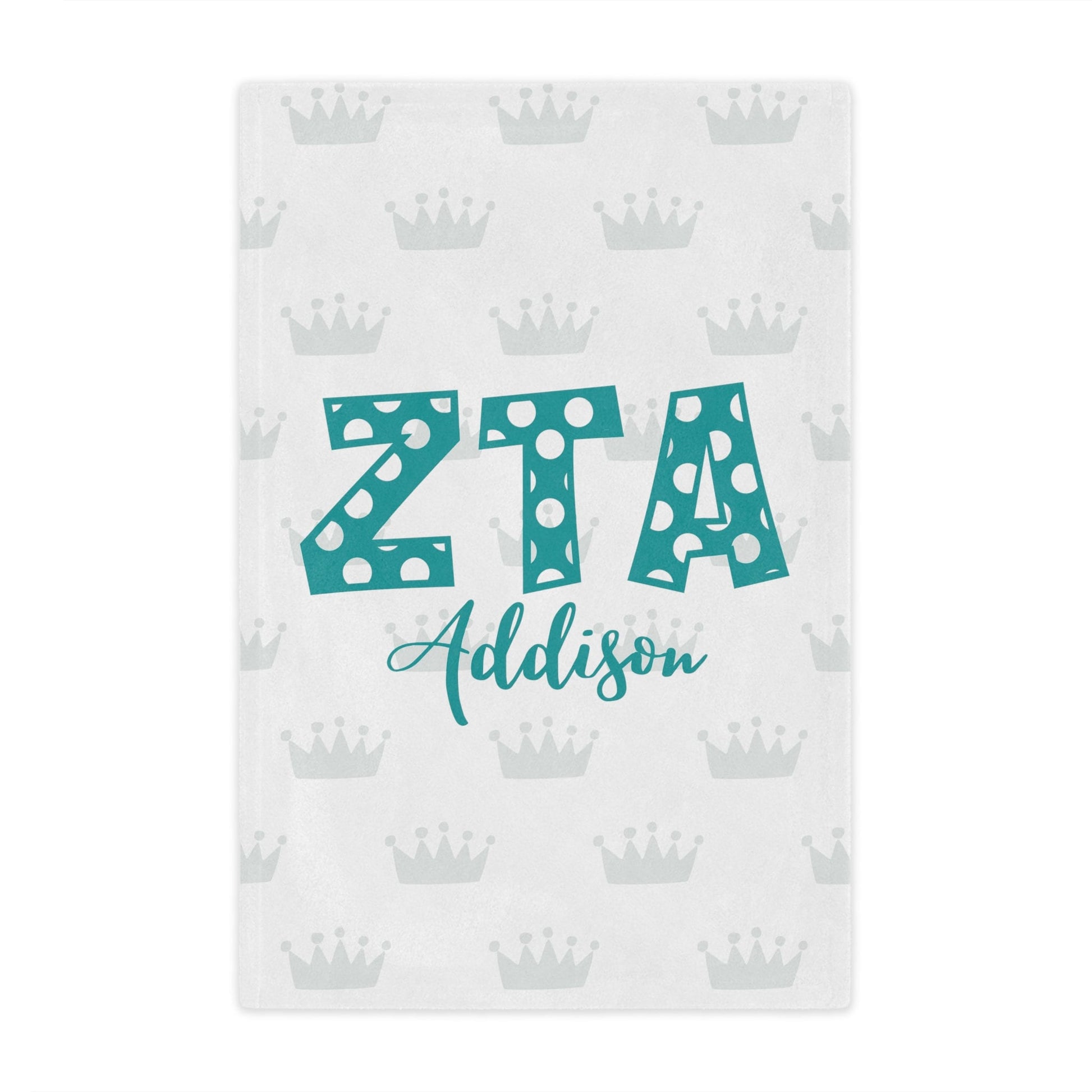 Zeta Tau Alpha Personalized  Polka Dot Blanket - Ivy Society