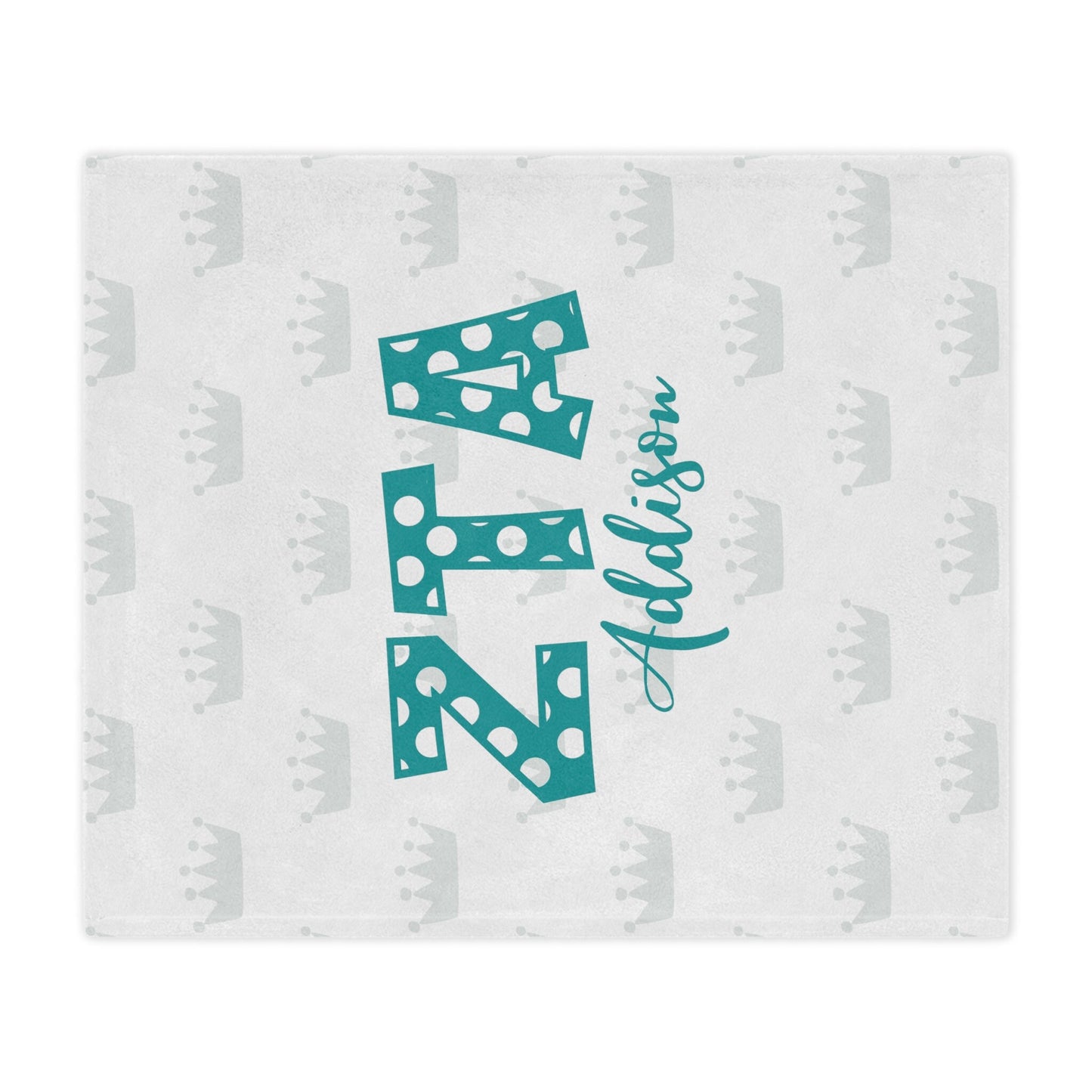 Zeta Tau Alpha Personalized Polka Dot Blanket - Ivy Society