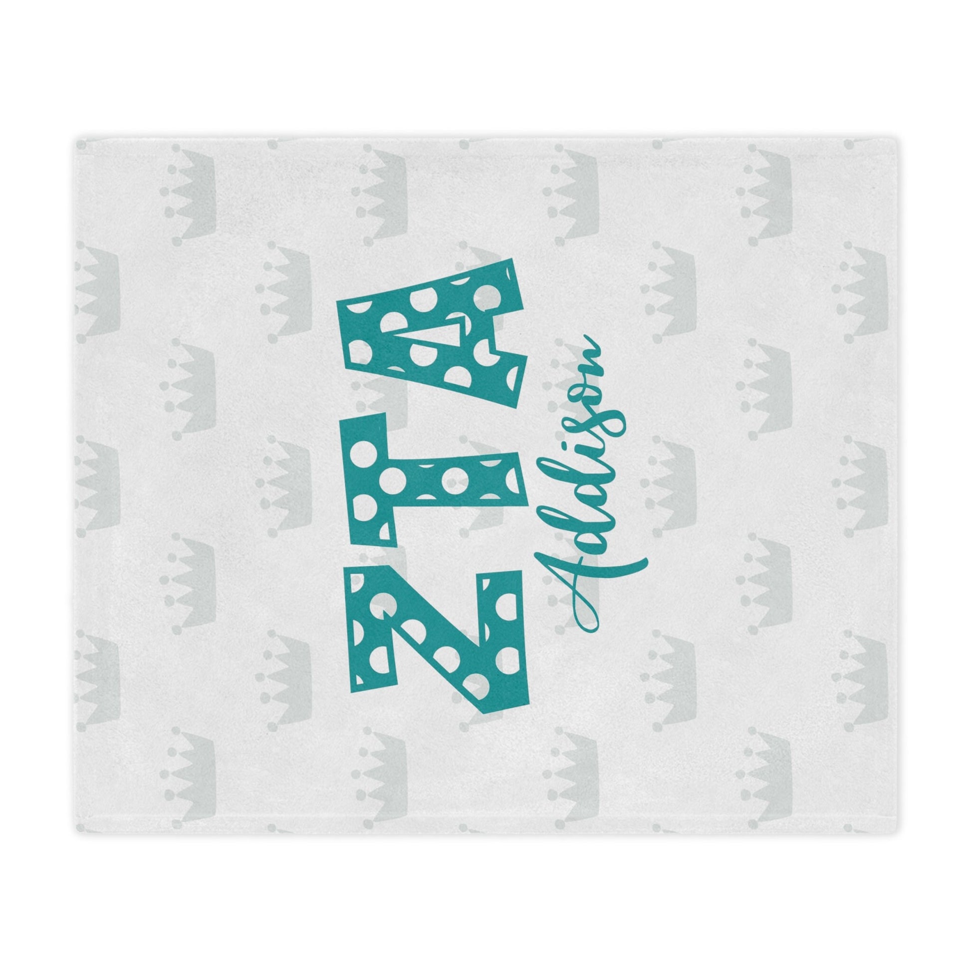 Zeta Tau Alpha Personalized  Polka Dot Blanket - Ivy Society