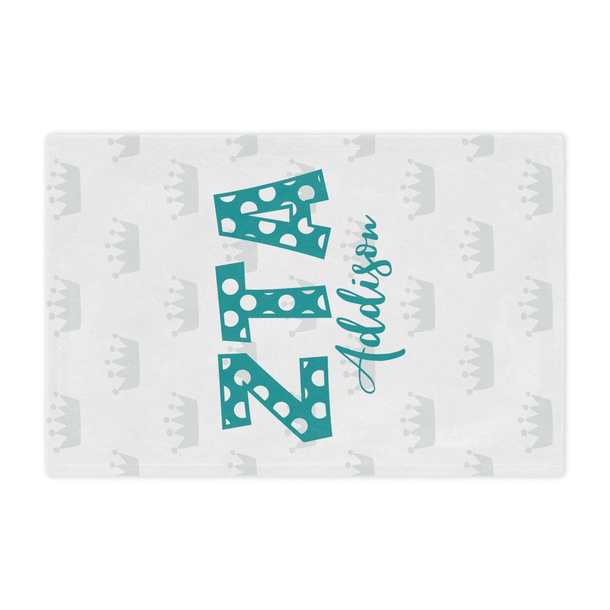 Zeta Tau Alpha Personalized  Polka Dot Blanket - Ivy Society
