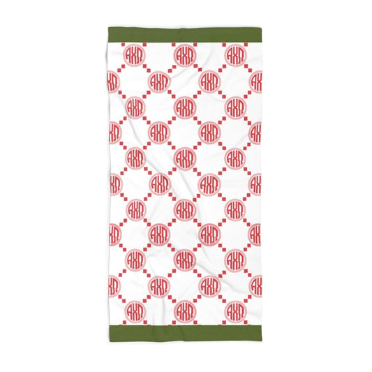 Alpha Chi Omega Print Beach Towel - Ivy Society