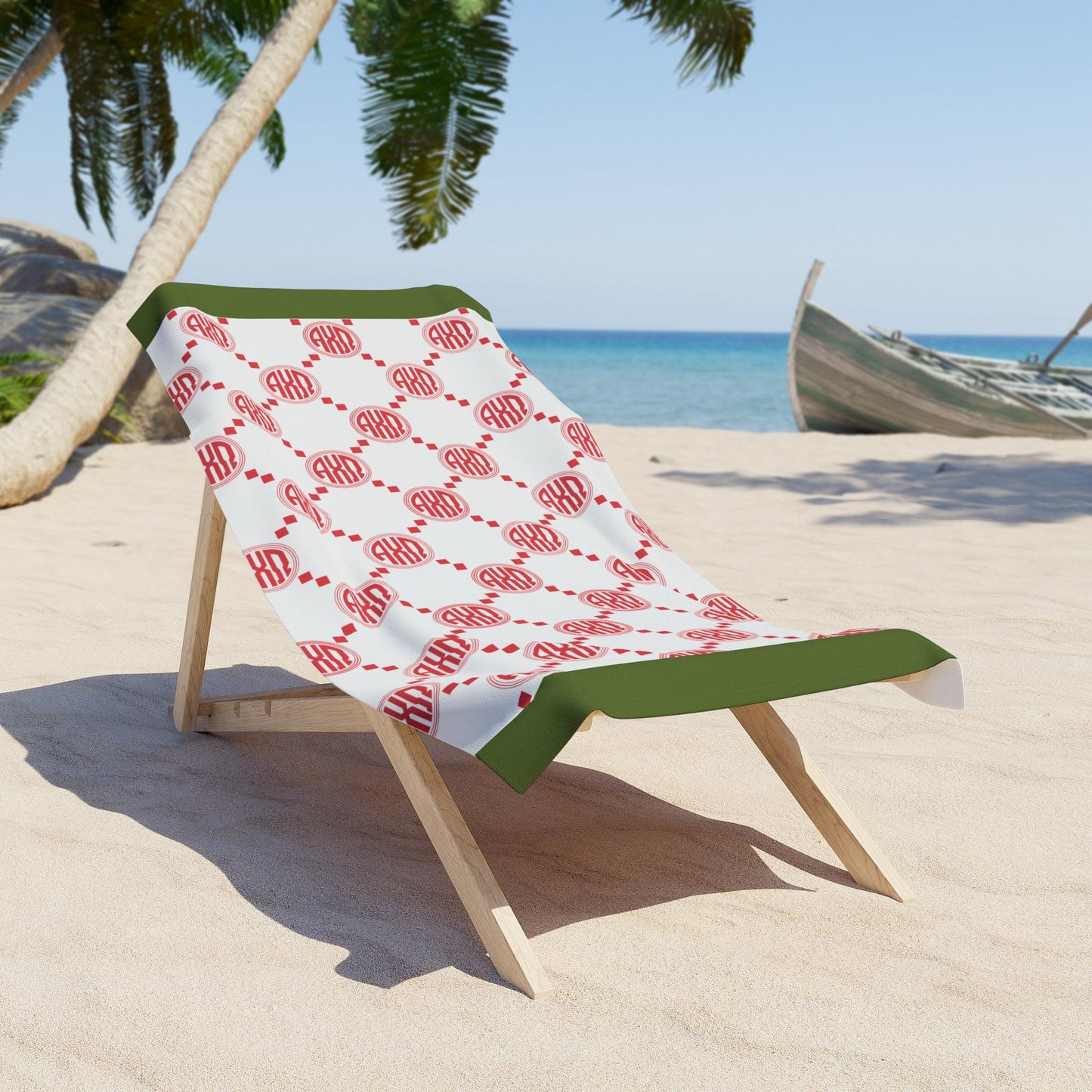 Alpha Chi Omega Print Beach Towel - Ivy Society