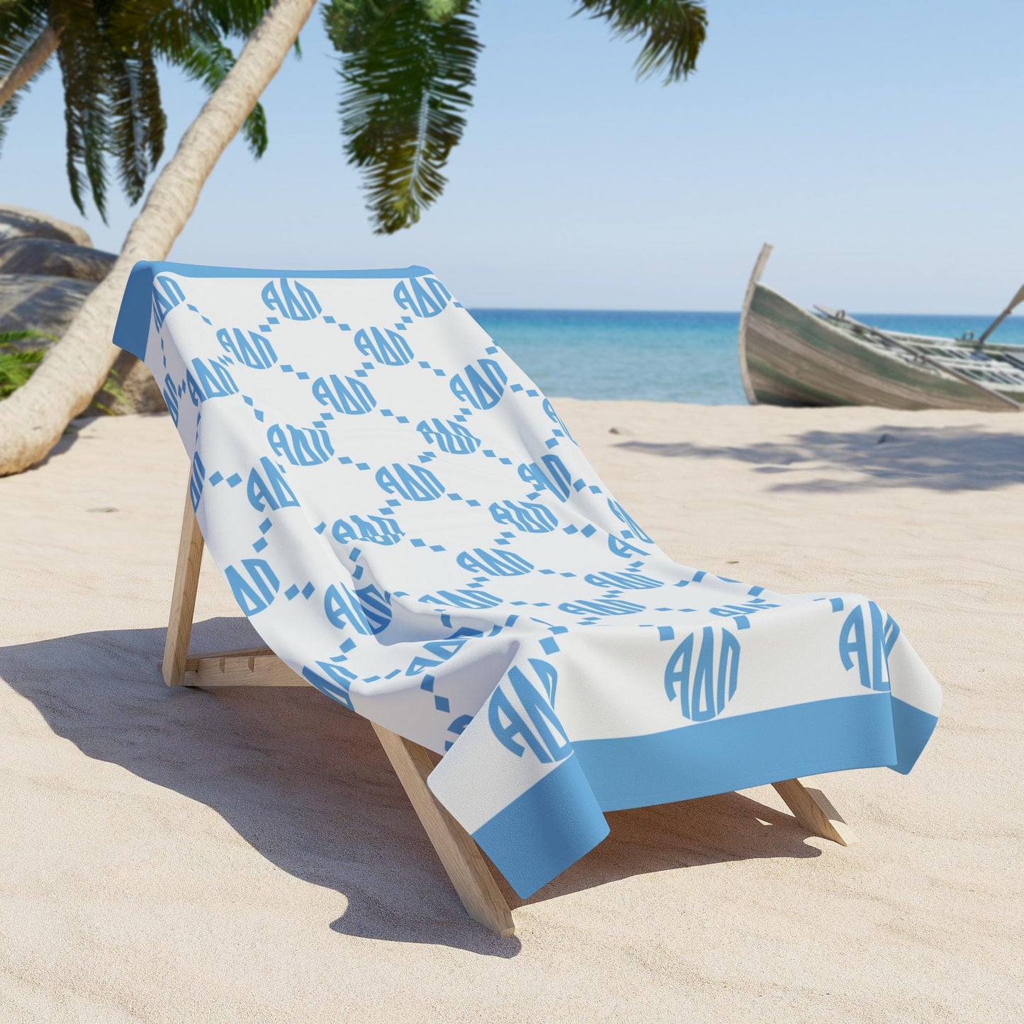 Alpha Delta Pi Print Beach Towel - Ivy Society