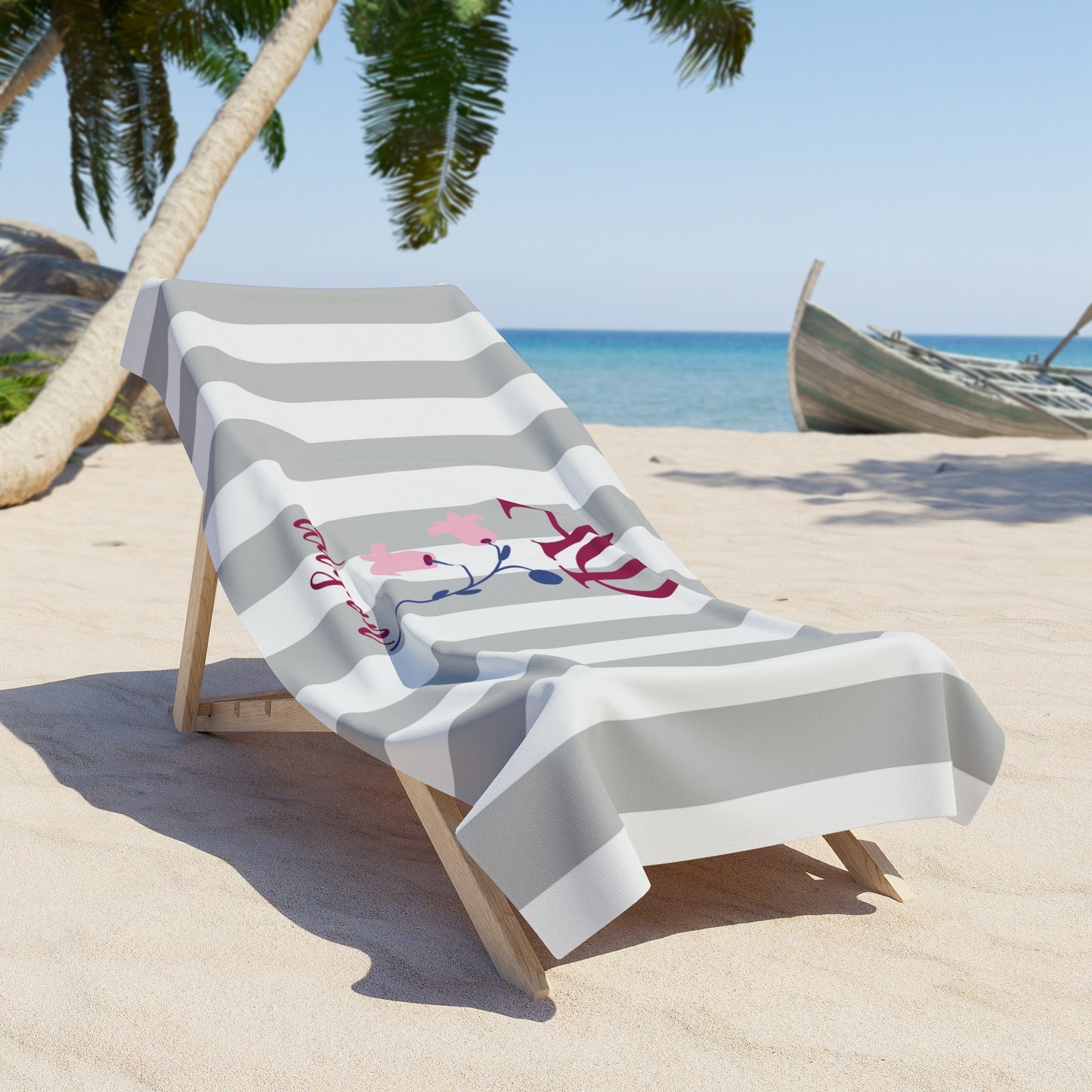 Alpha Phi Personalized Lily Beach Towel - Ivy Society