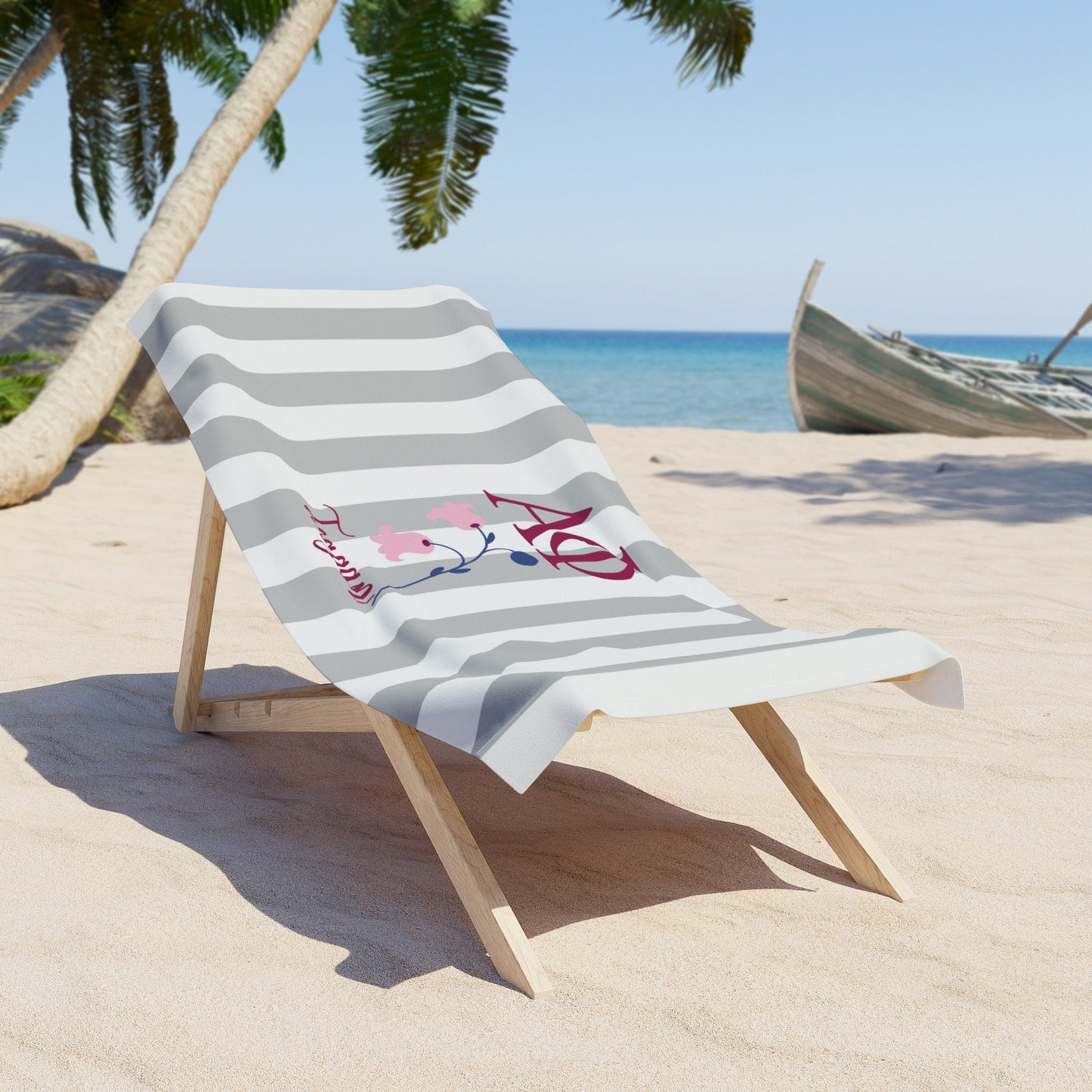 Alpha Phi Personalized Lily Beach Towel - Ivy Society