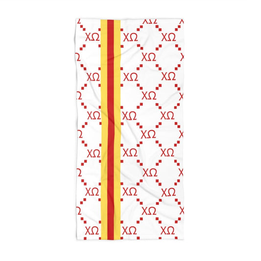Chi Omega Design Beach Towel - Ivy Society
