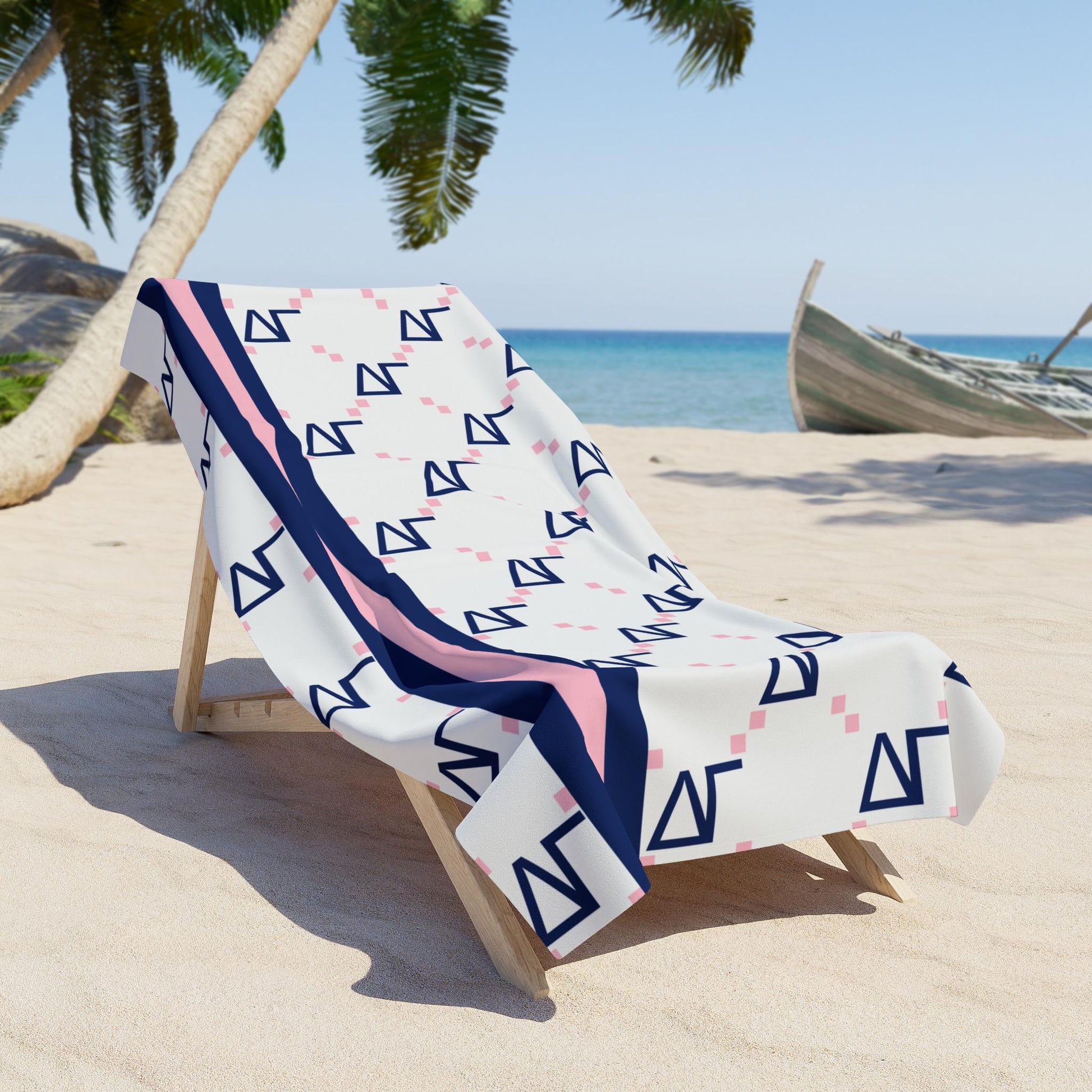 Delta Gamma Print Beach Towel - Ivy Society