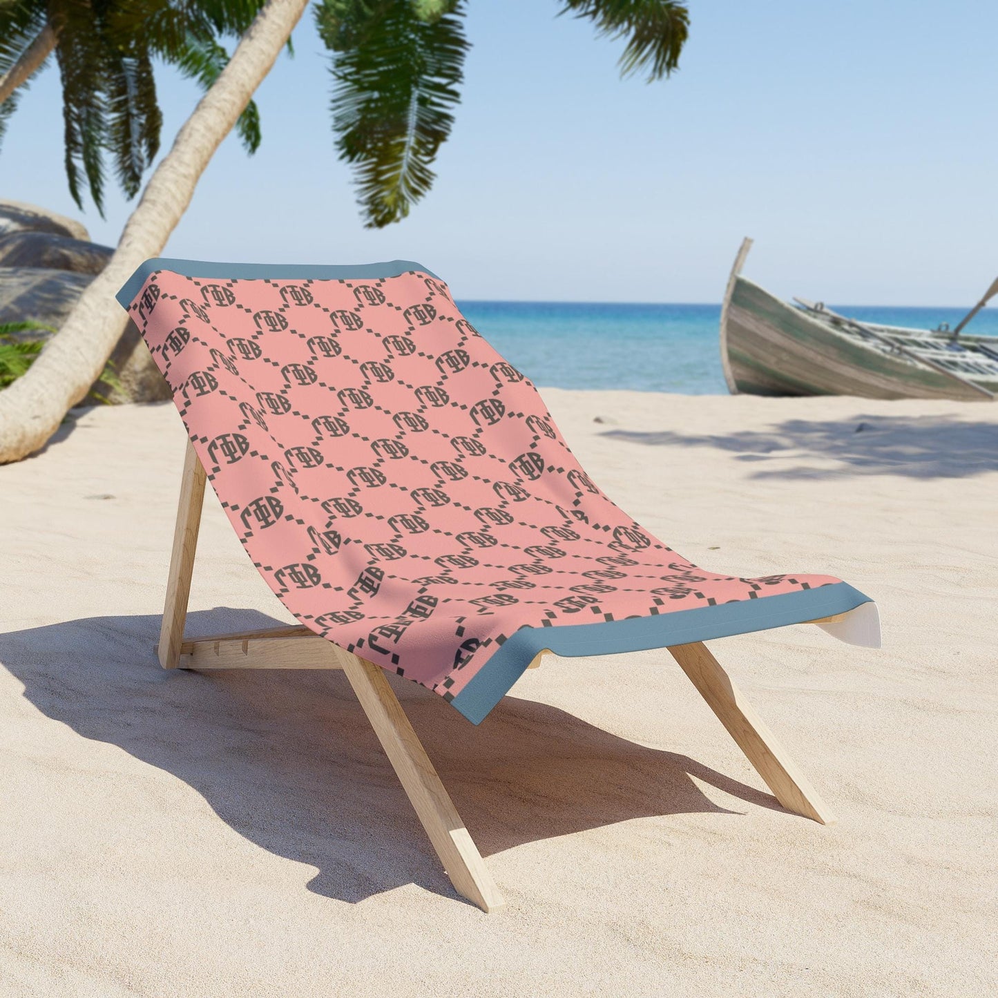 Gamma Phi Beta Print Beach Towel - Ivy Society