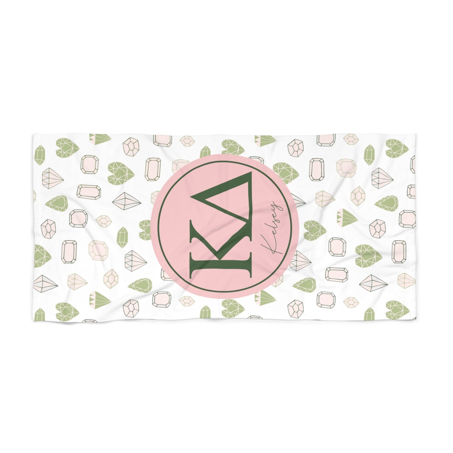 Kappa Delta Personalized Beach Towel - Ivy Society