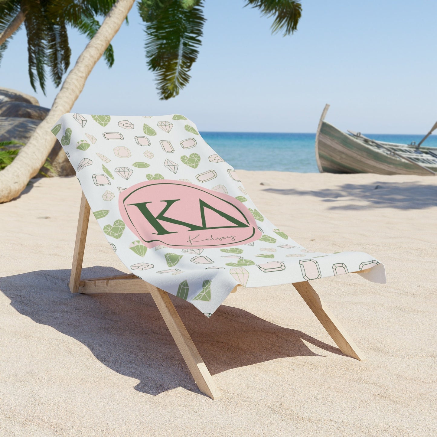 Kappa Delta Personalized Beach Towel - Ivy Society