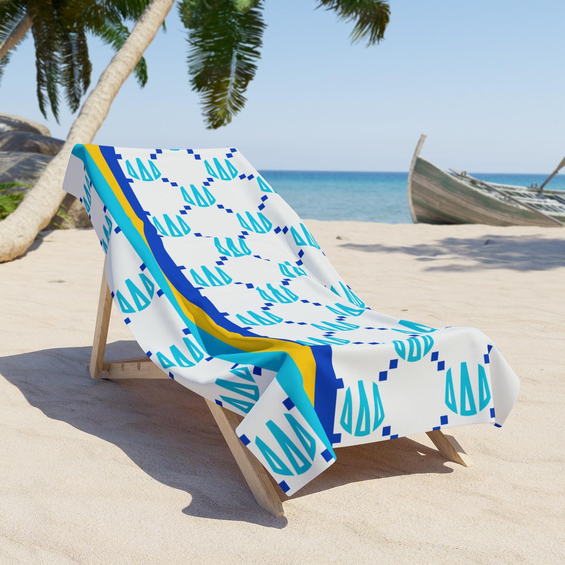 Tri Delta Print Beach Towel - Ivy Society