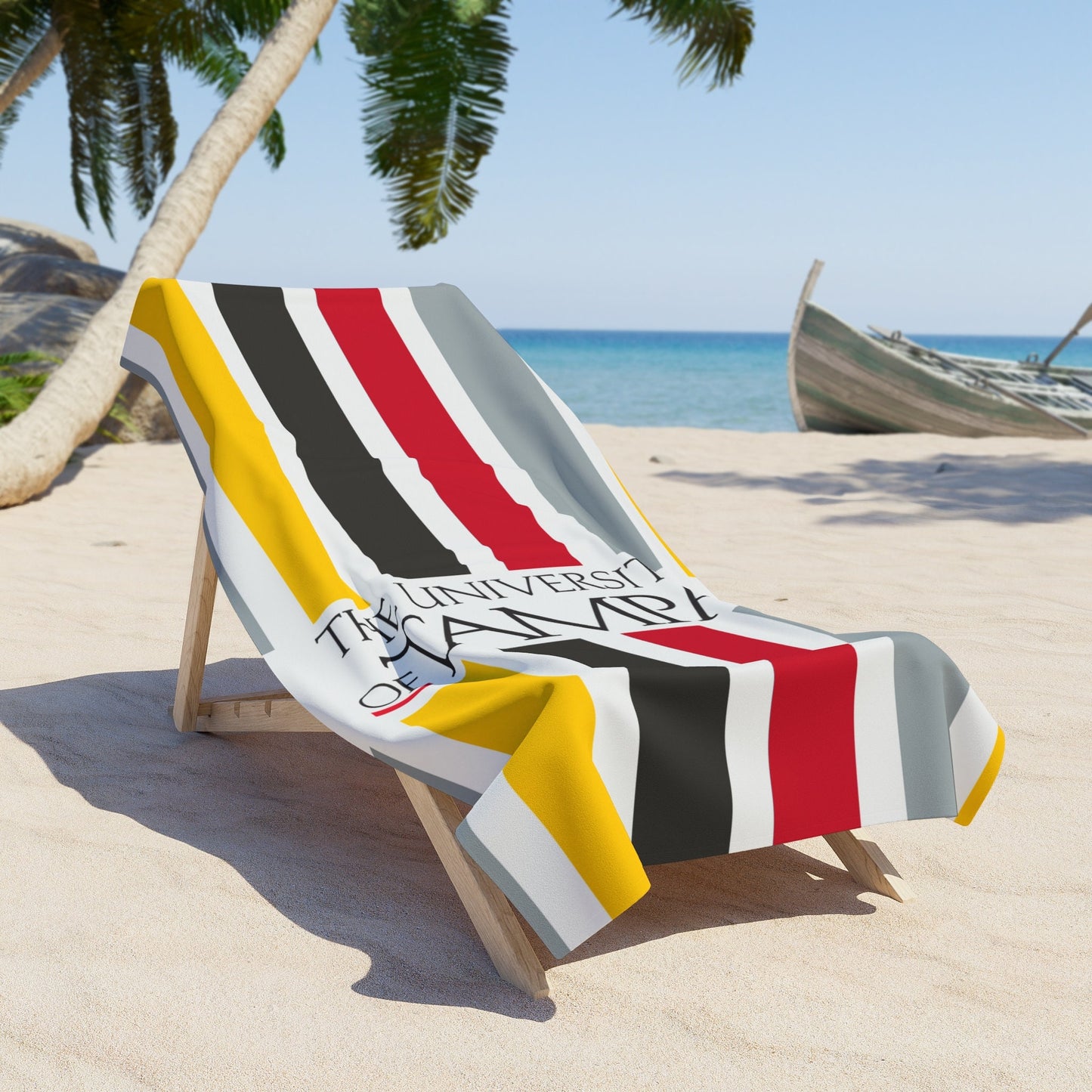 University of Tampa Stripe Beach Towel - Ivy Society