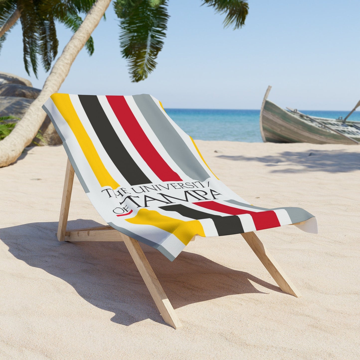University of Tampa Stripe Beach Towel - Ivy Society