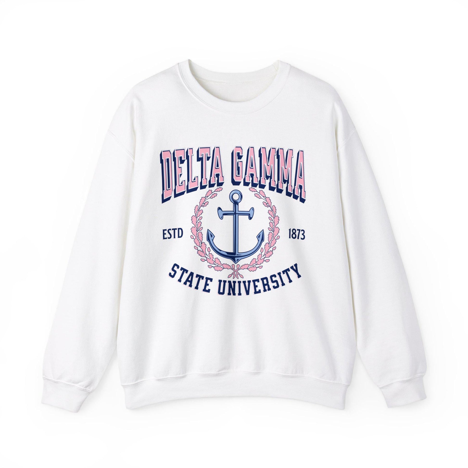 Delta Gamma Collegiate Sweatshirt Personalized School - Ivy Society