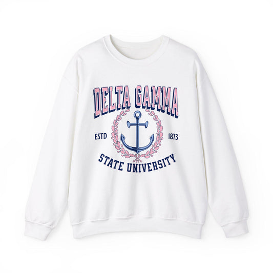 Delta Gamma Collegiate Sweatshirt Personalized School - Ivy Society