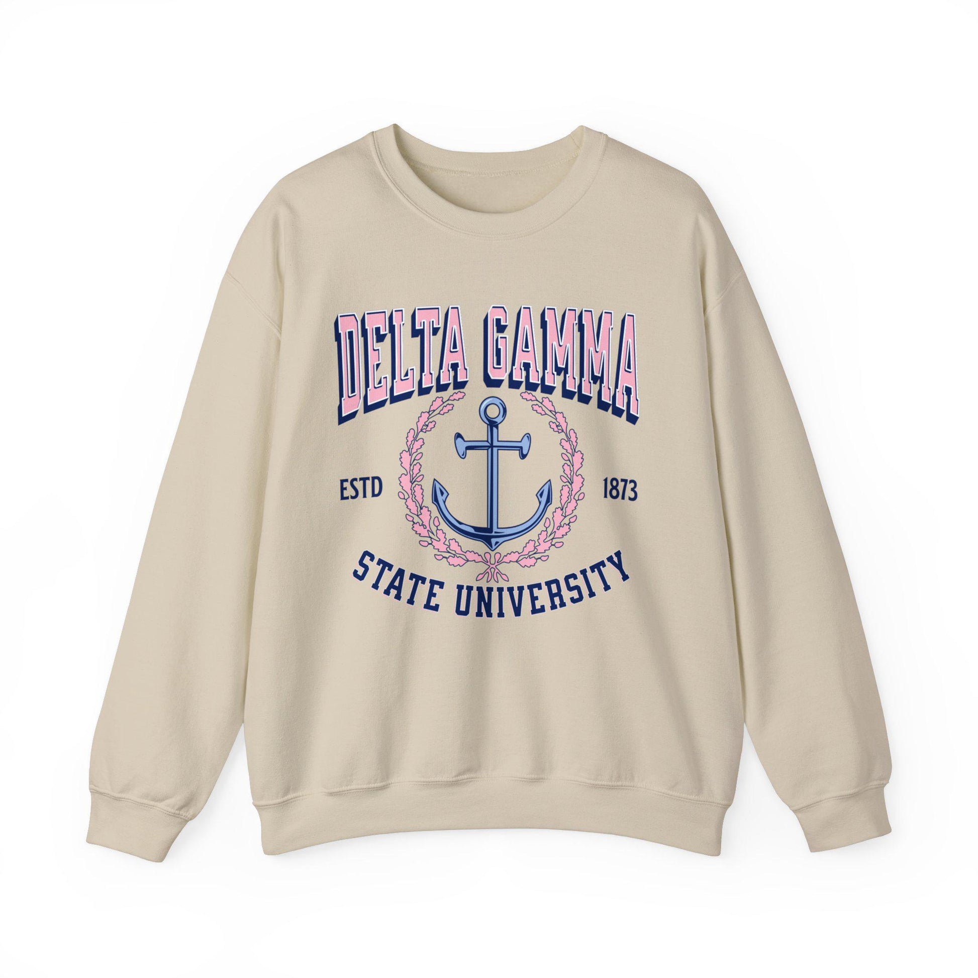 Delta Gamma Collegiate Sweatshirt Personalized School - Ivy Society