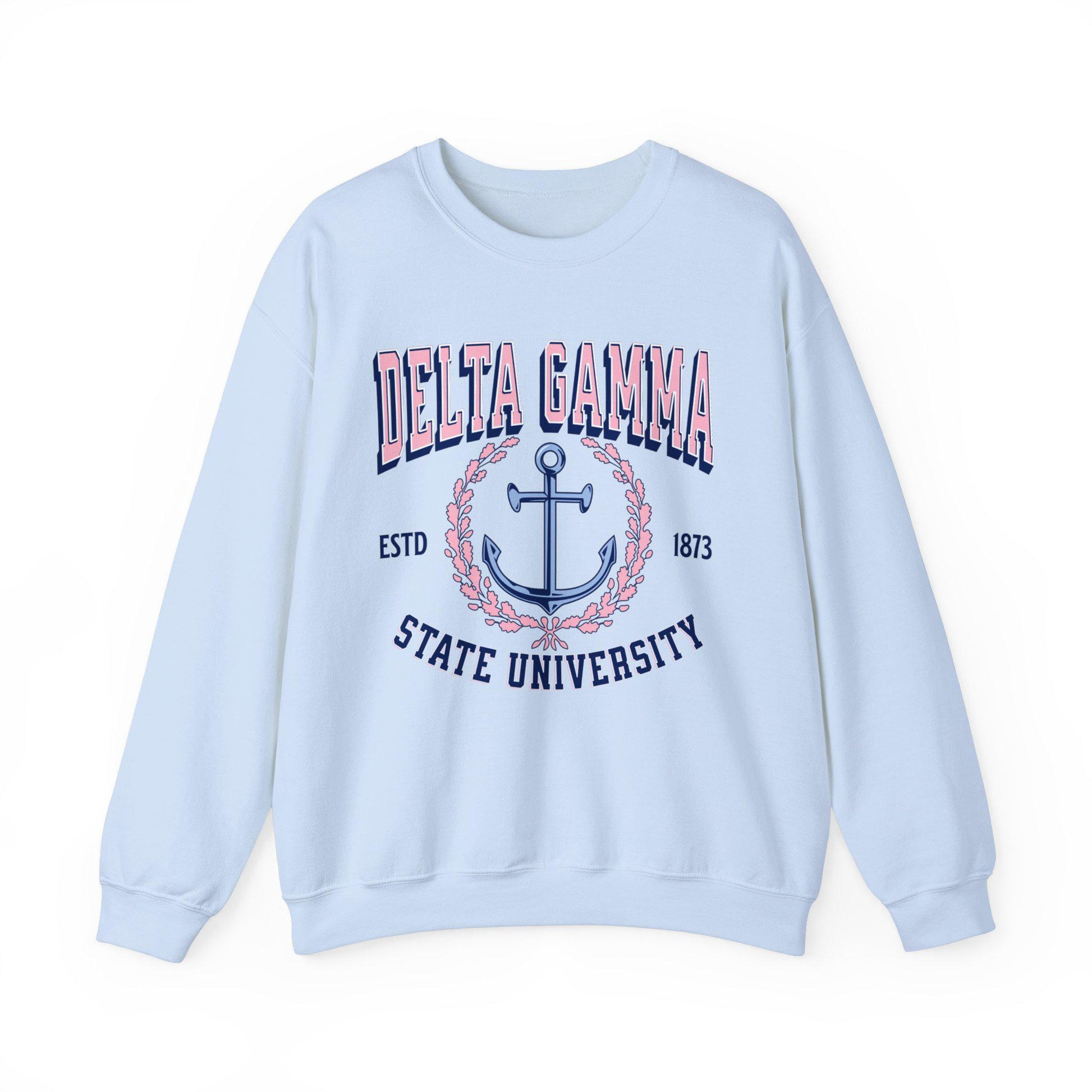 Delta Gamma Collegiate Sweatshirt Personalized School - Ivy Society