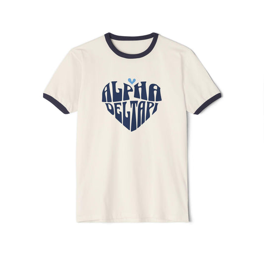 Alpha Delta Pi Heart Ringer Tee - Ivy Society