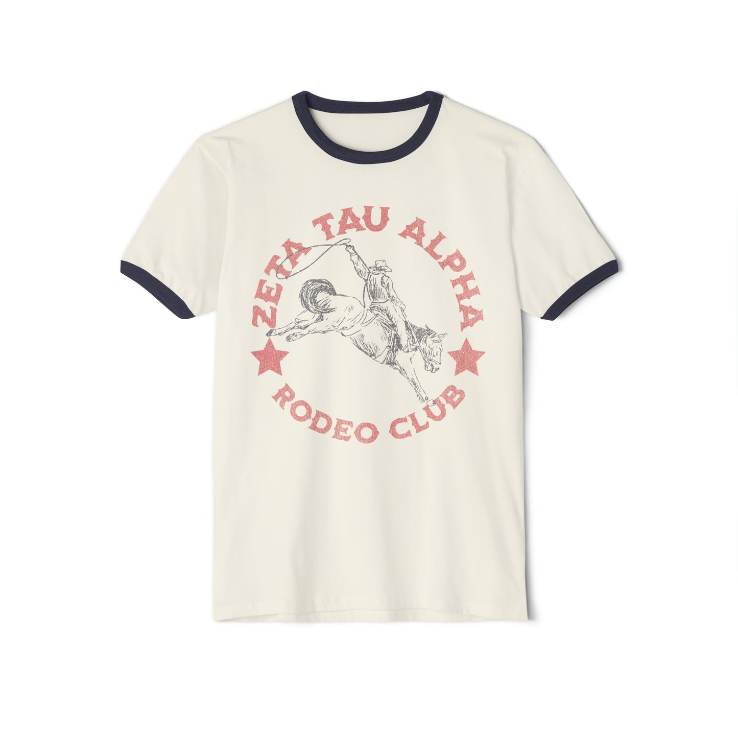 Zeta Tau Alpha Rodeo Ringer Tee - Ivy Society