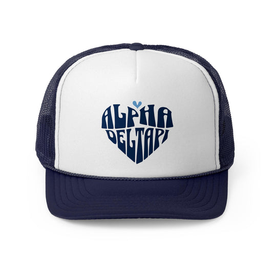 Alpha Delta Pi Heart Trucker Hat - Ivy Society