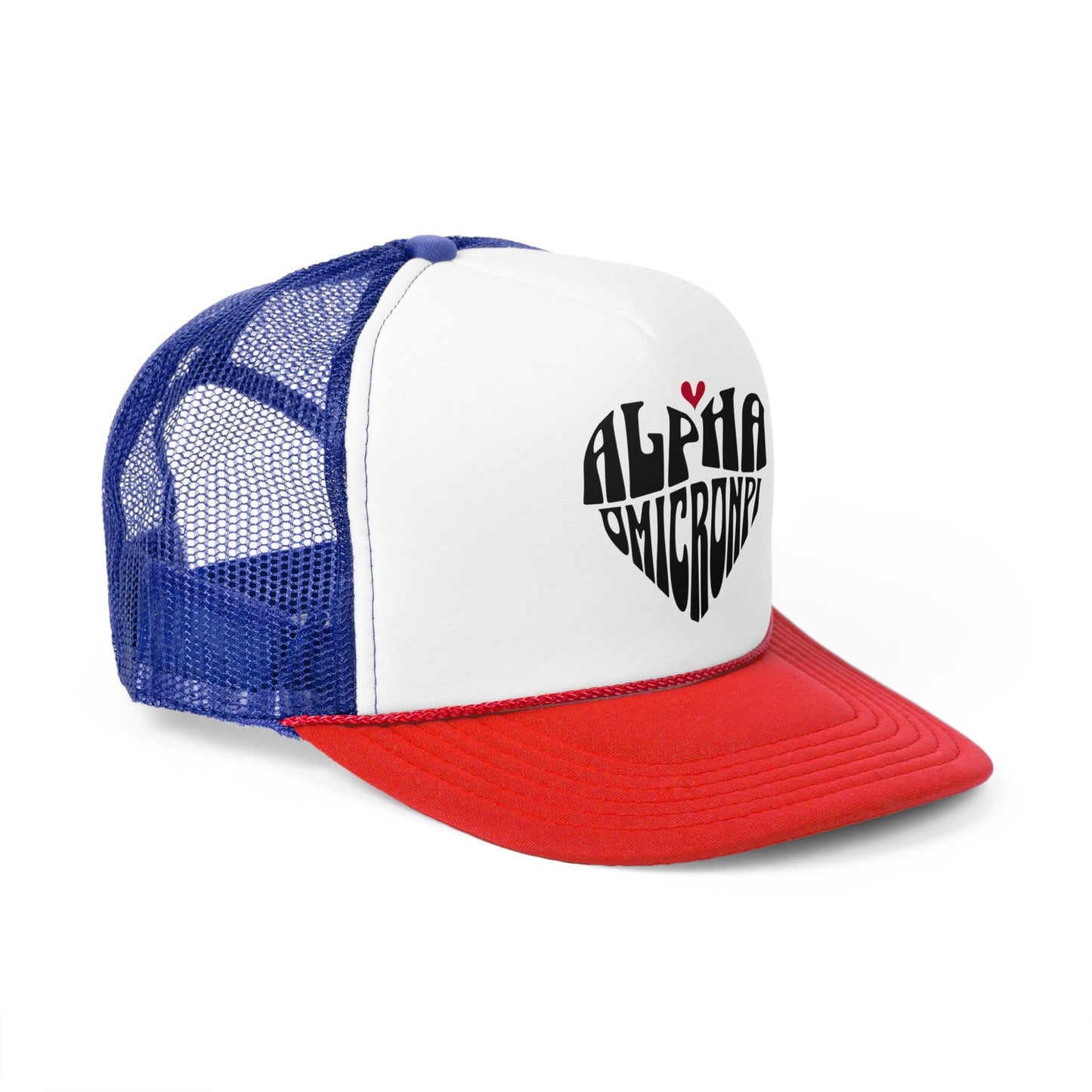 Alpha Omicron Pi Heart Trucker Hat - Ivy Society