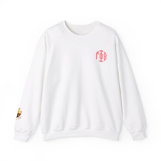 Gamma Phi Beta Monogram Crest Sleeve Sweatshirt - Ivy Society