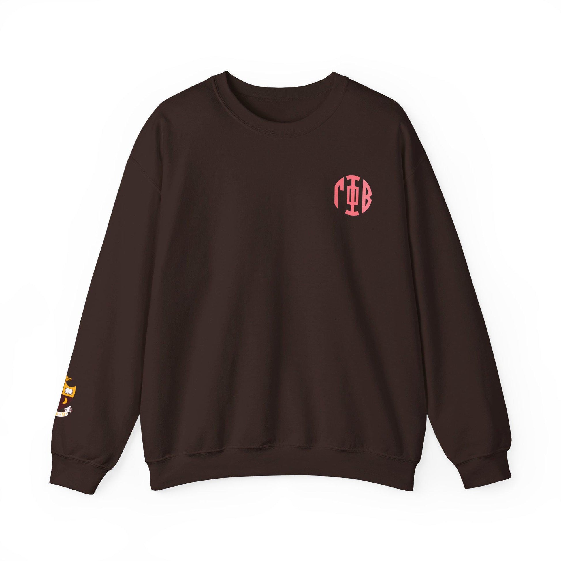 Gamma Phi Beta Monogram Crest Sleeve Sweatshirt - Ivy Society