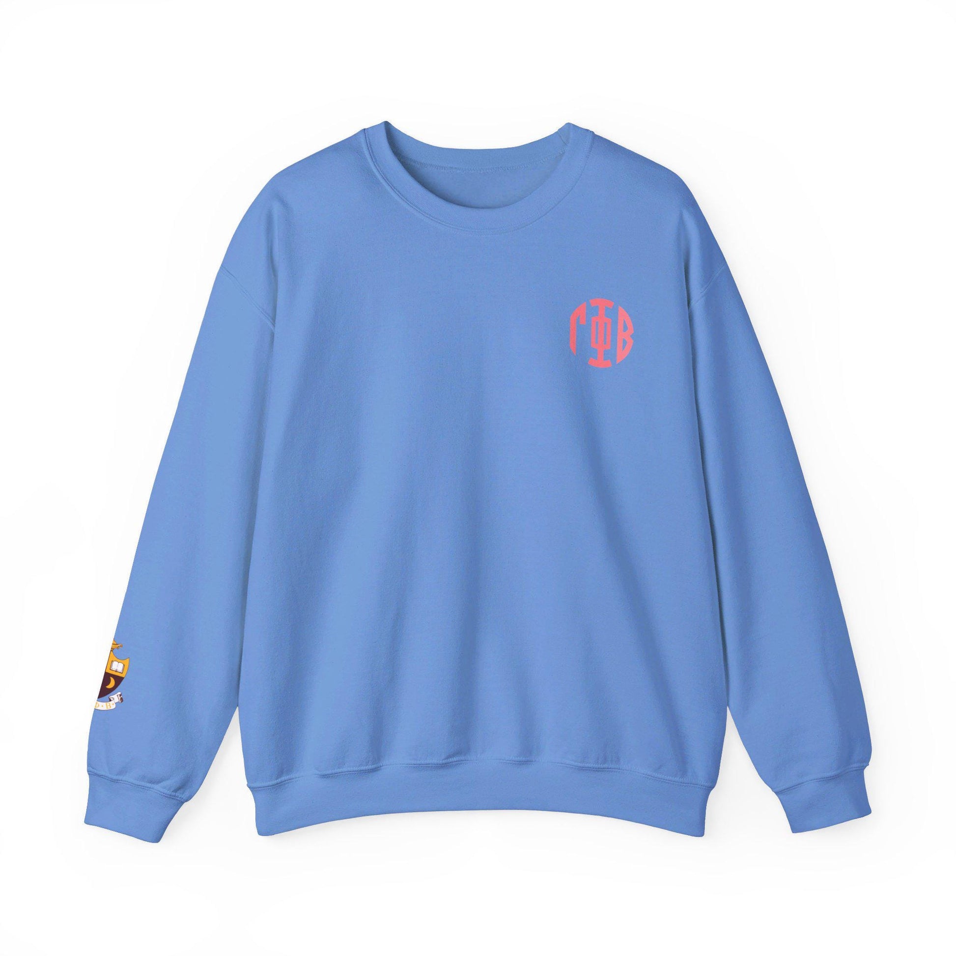 Gamma Phi Beta Monogram Crest Sleeve Sweatshirt - Ivy Society