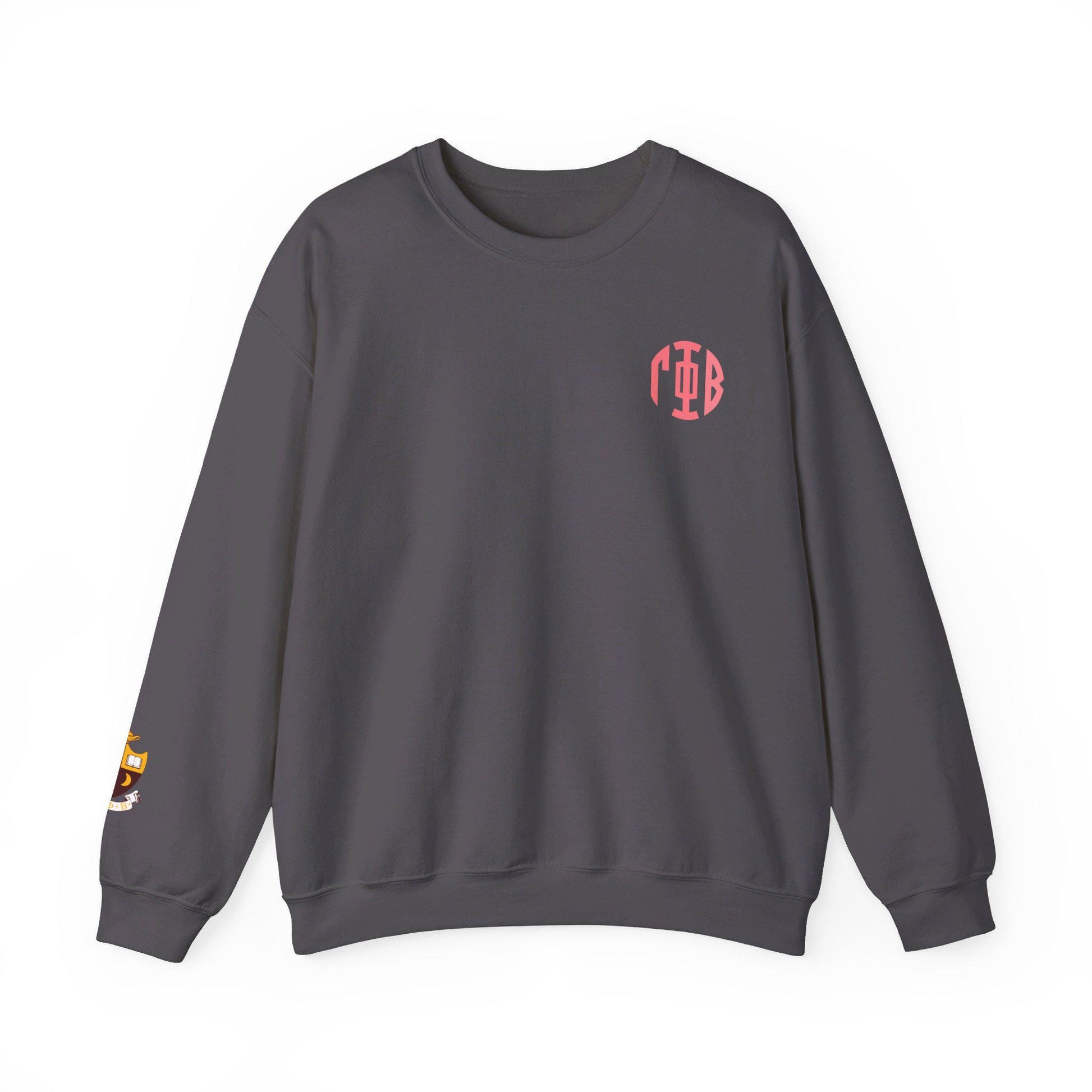 Gamma Phi Beta Monogram Crest Sleeve Sweatshirt - Ivy Society