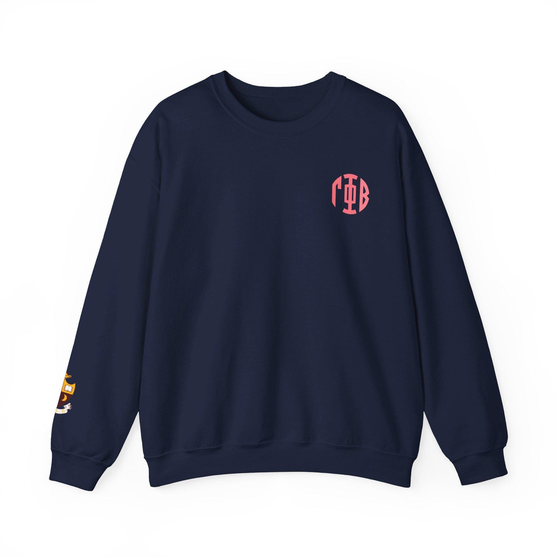 Gamma Phi Beta Monogram Crest Sleeve Sweatshirt - Ivy Society