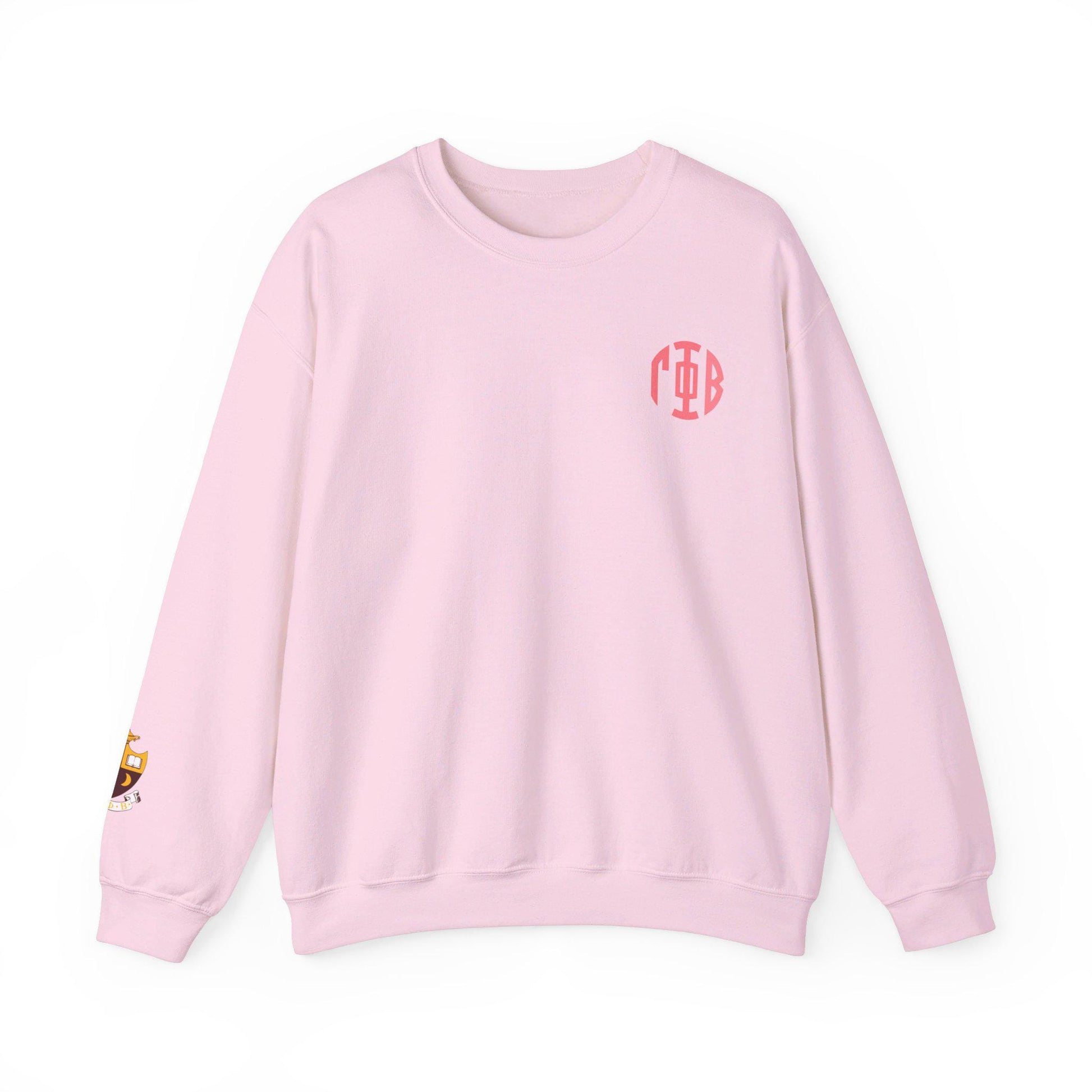 Gamma Phi Beta Monogram Crest Sleeve Sweatshirt - Ivy Society
