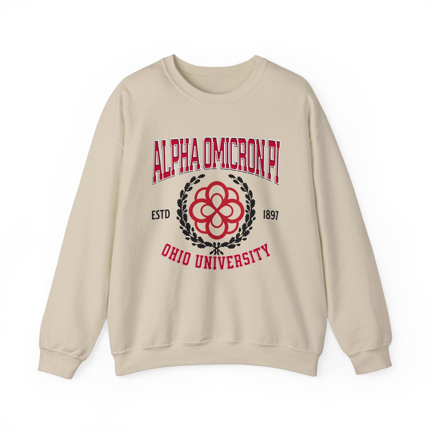 Alpha Omicron Pi Collegiate Sweatshirt Personalized School - Ivy Society