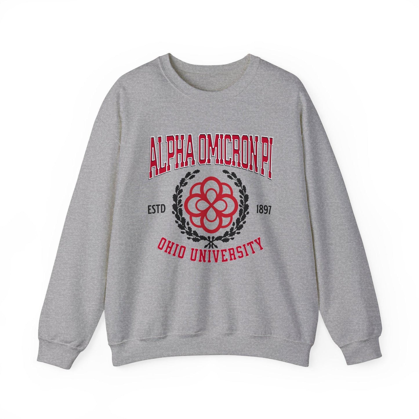 Alpha Omicron Pi Collegiate Sweatshirt Personalized School - Ivy Society