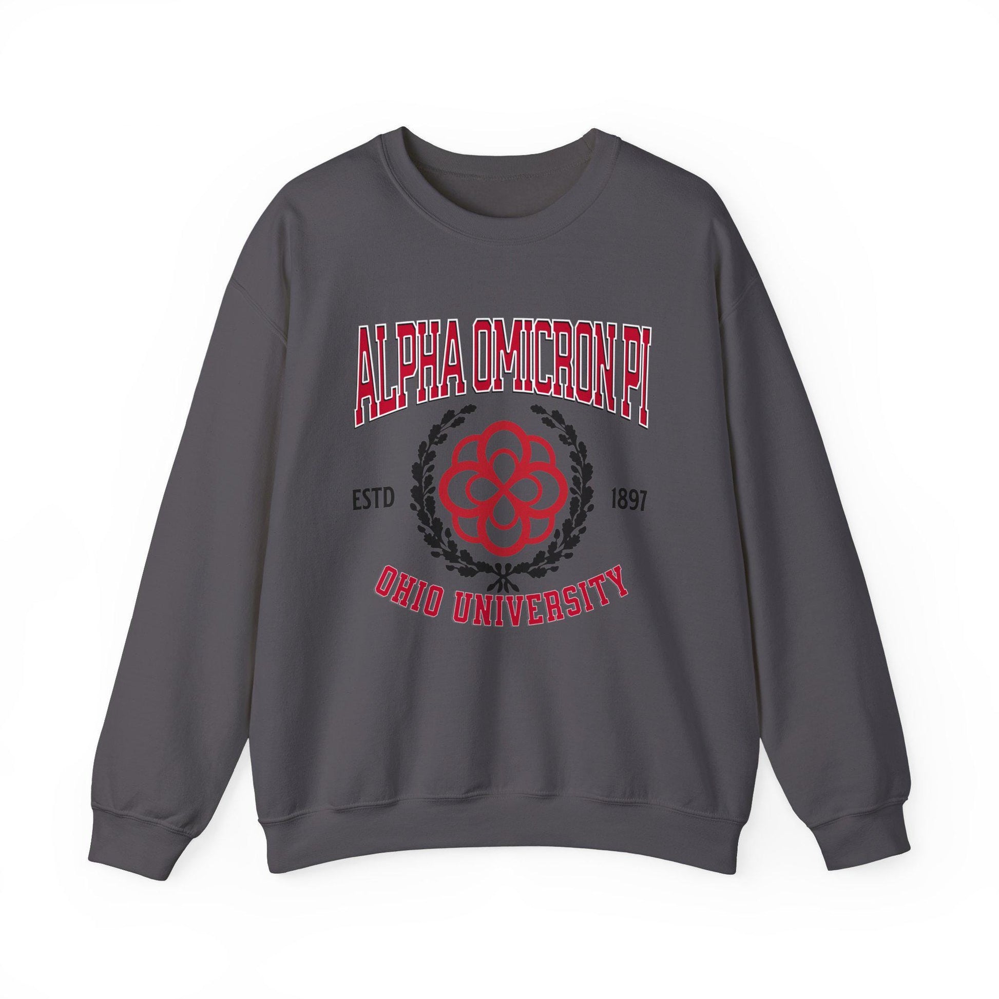 Alpha Omicron Pi Collegiate Sweatshirt Personalized School - Ivy Society