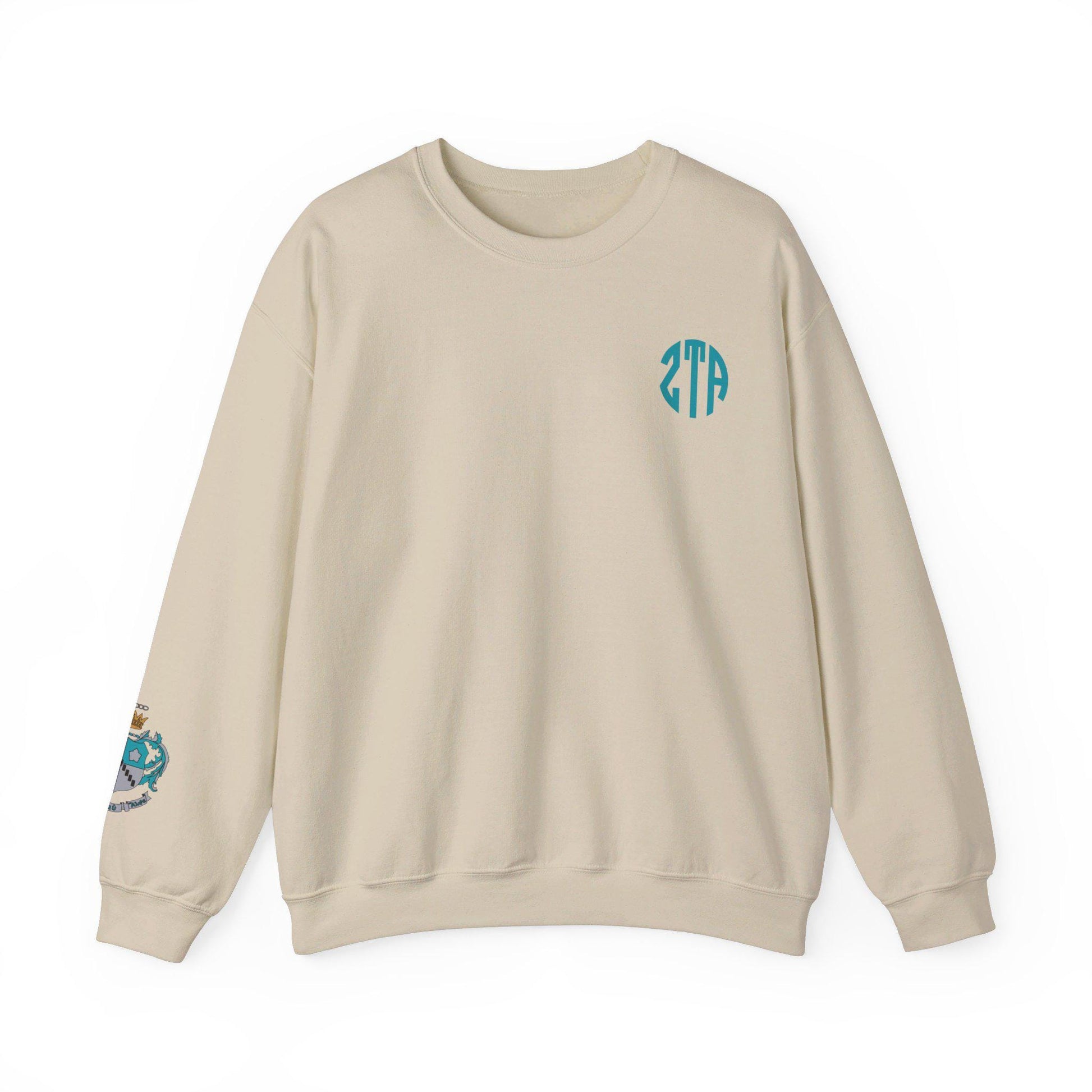 Zeta Tua Alpha Monogram Crewneck Sweatshirt - Ivy Society