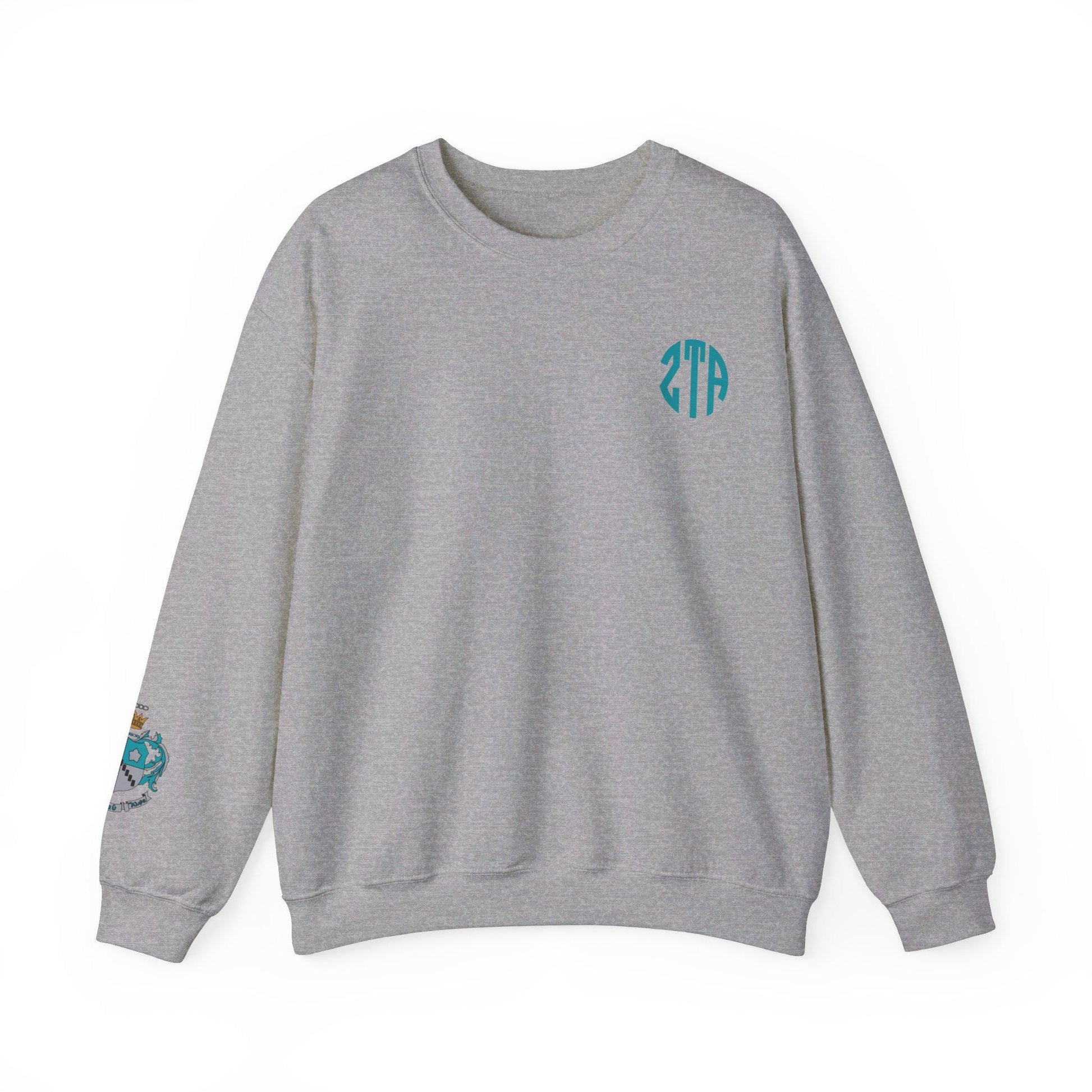 Zeta Tua Alpha Monogram Crewneck Sweatshirt - Ivy Society